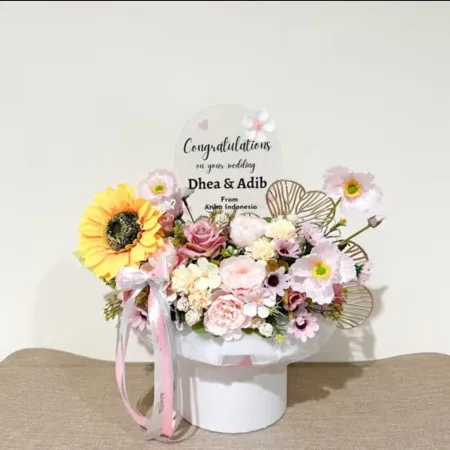Bloom Box Akrilik Ucapan Wedding Supiori